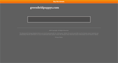 Desktop Screenshot of greenfieldpuppys.com